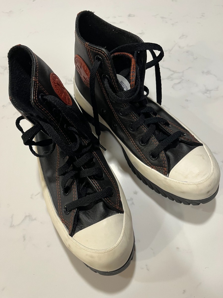 Converse Chuck Taylor All Star High Top Thick Sole Black Shoes