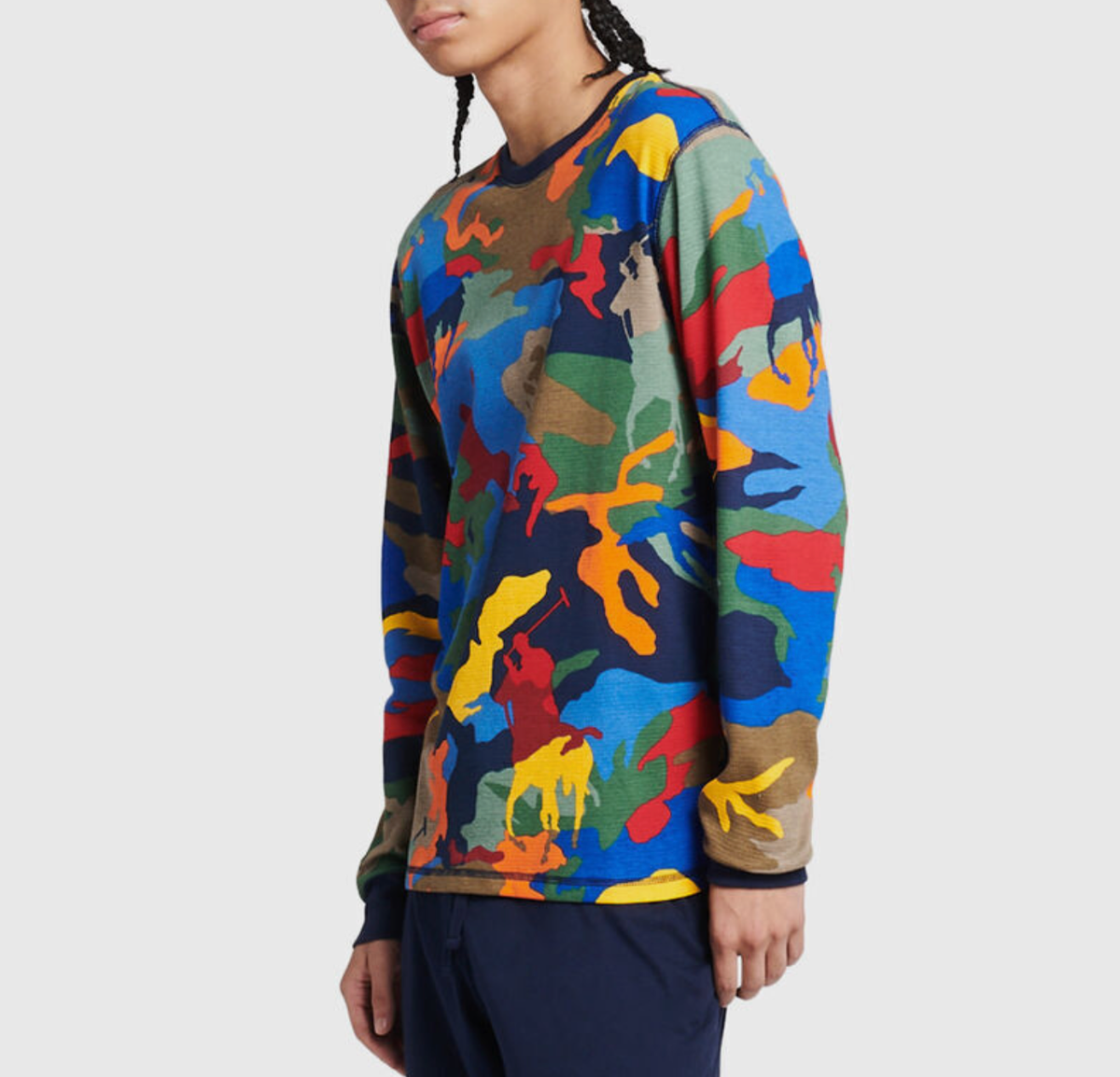 トップス Ralph Lauren camouflage thermal long T Polo Ralph Lauren Men's Multi Long Sleeve Thermal Camo Print Crew