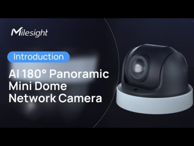 Milesight Technology, Unbranded, 4K AI 180° Panoramic Mini Dome Network Camera