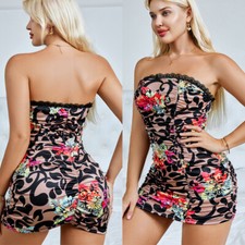 Sexy Women's Lingerie Floral Sleeveless Sleepwear Babydoll Slim-fit Nightdress