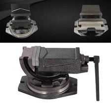 6" Tilting and Swiveling Milling Vise 0-90 Degree Device Metalworking Base Bench