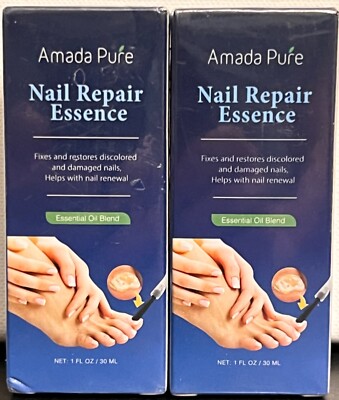2- Amada Pure Nail Repair Essence Essential Oil Blend 1 FL Oz / 30 ml Free Ship