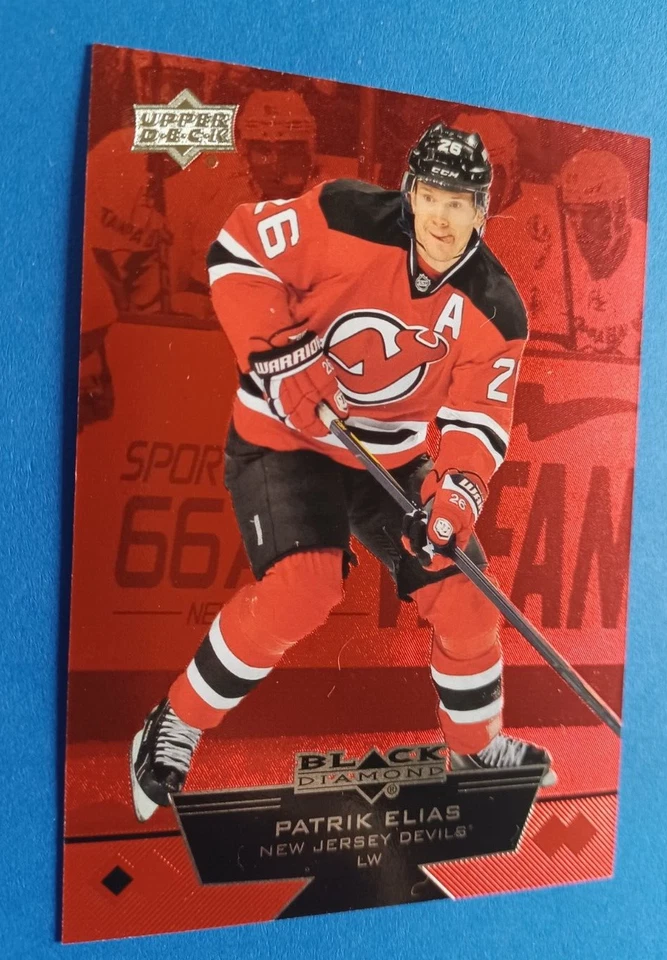 2012-13 BLACK DIAMOND PATRIK ELIAS #96 RUBY RED #75/100 NEW JERSEY DEVILS - Image 2 of 3