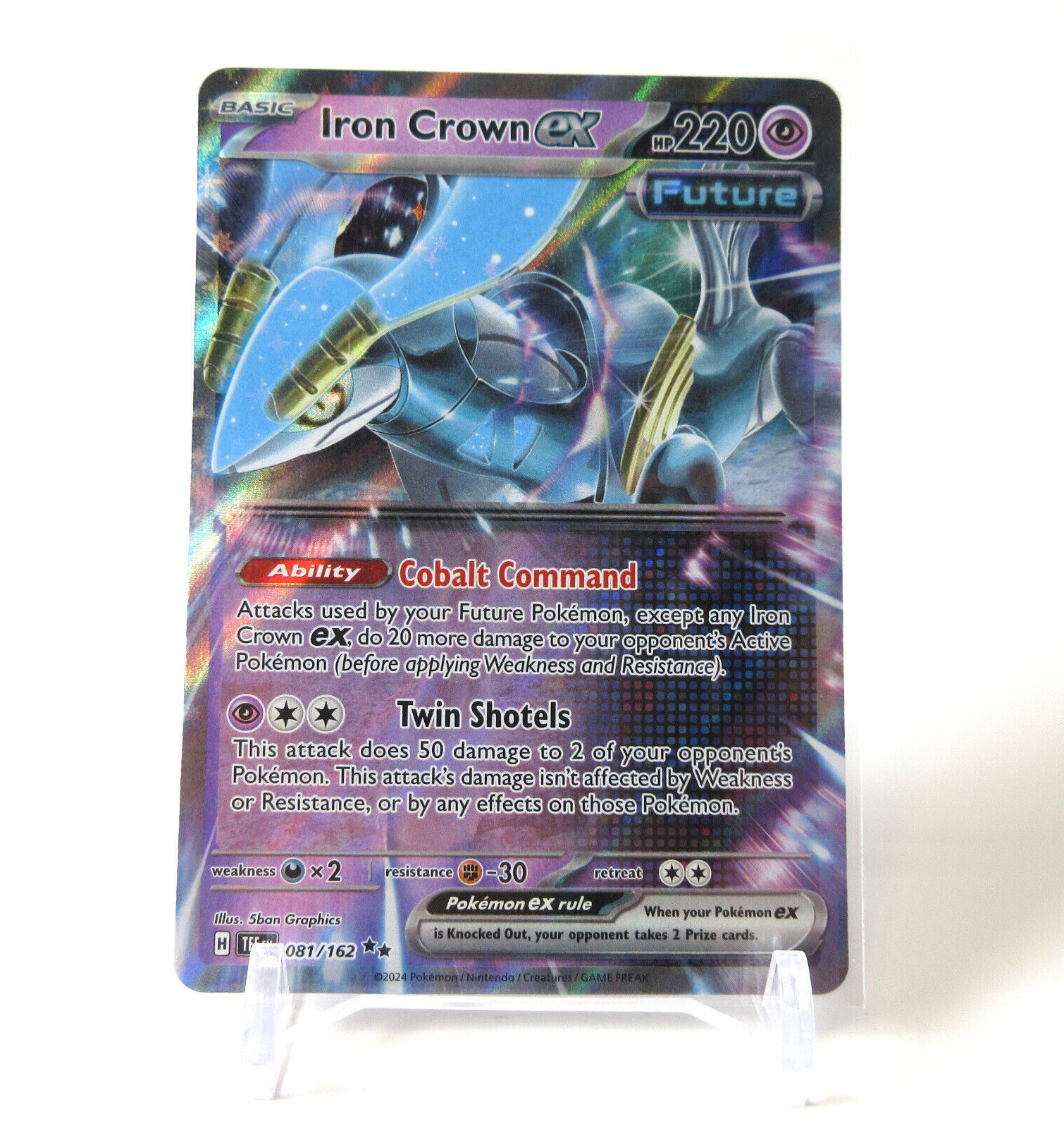 Iron Crown EX (Double Rare) #081/162 - NM - Pokémon TCG (Temporal Forces)