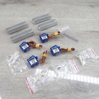 MODELCRAFT Y-3009 - 4x Weichen Servo inkl. 4x Aluhalterung - #BH830