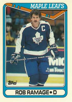 1990-91 Topps Tiffany #317 ROB RAMAGE - Toronto Maple Leafs