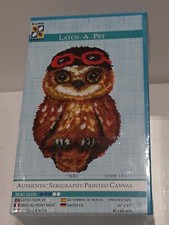 NEW Euro Craft Latch A Pet Ari 18008 Latch Hook kit of owl 16x27 skill 3 of 5