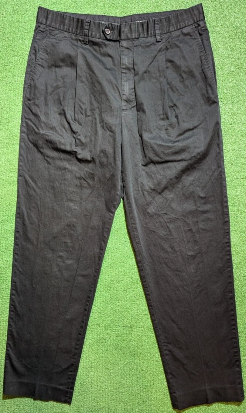 Burberry Golf Nero Vestito Pantaloni da Golf Uomo Taglia 36x32