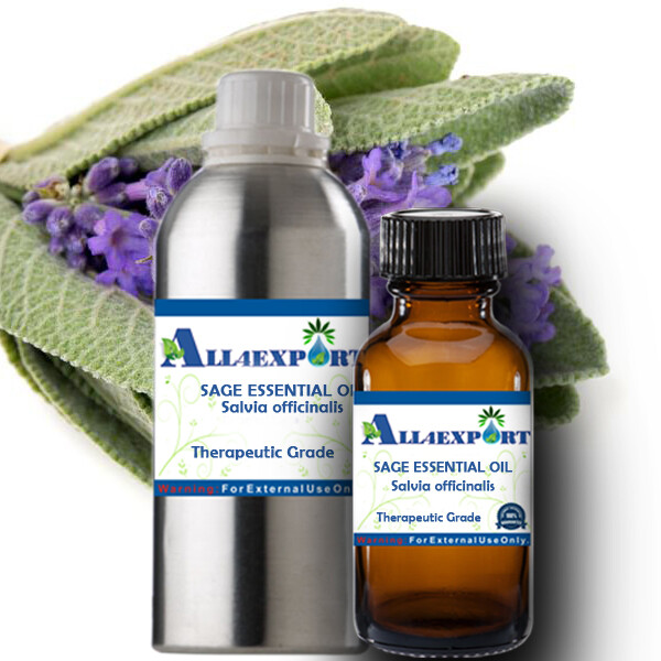 PURE SAGE ESSENTIAL OIL Salvia officinalis NATURAL HERBAL FRAGRANCE AROMA