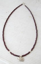 NiCe!! Hmong Hill Tribe Silver & Amethyst Elephant Amulet Necklace Handmade