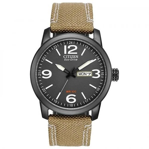 Citizen Men s Eco Drive Black Dial Stainless Steel Watch BM8476 23E NEW