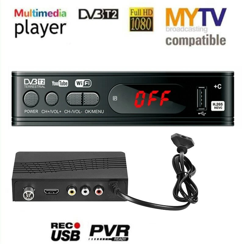 HD 1080p Tv sintonizzatore Dvb T2 Vga Dvb-t2 per adattatore Monitor USB2.0 sinto - Immagine 2 di 2