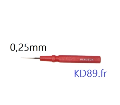 BERGEON - 30102-AR - Pique huile d'horlogerie - Rouge, petit modèle. SWISS MADE