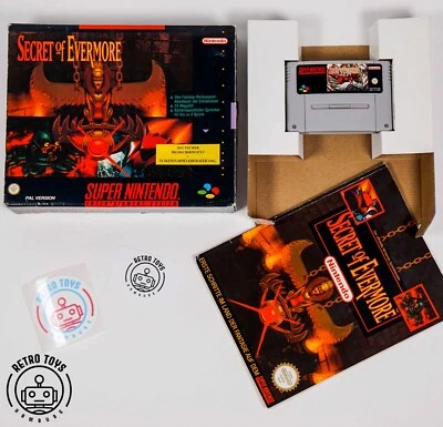 SECRET OF EVERMORE SNES SUPER NINTENDO OVP Anleitung CiB Retro Video Game - Bild 1 von 4