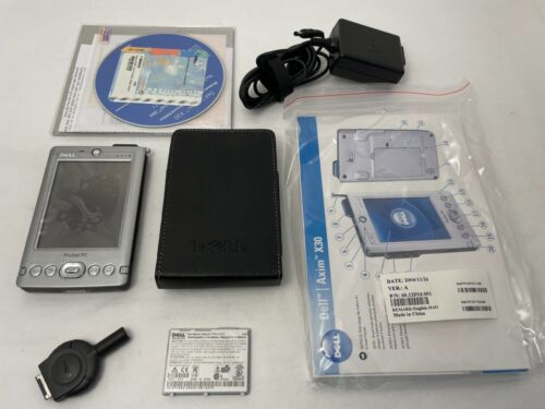 Dell Axim X30 Pocket PC PDA PXA270 624MHz Bluetooth WiFi Windows w Cradle New - Afbeelding 1 van 12