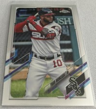 2021 Topps Chrome Baseball Yoan Moncada Chicago White Sox base card #186