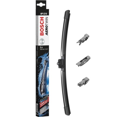Genuine Bosch Front Windscreen 340mm Flat Wiper Blade Multi Clip Aerotwin