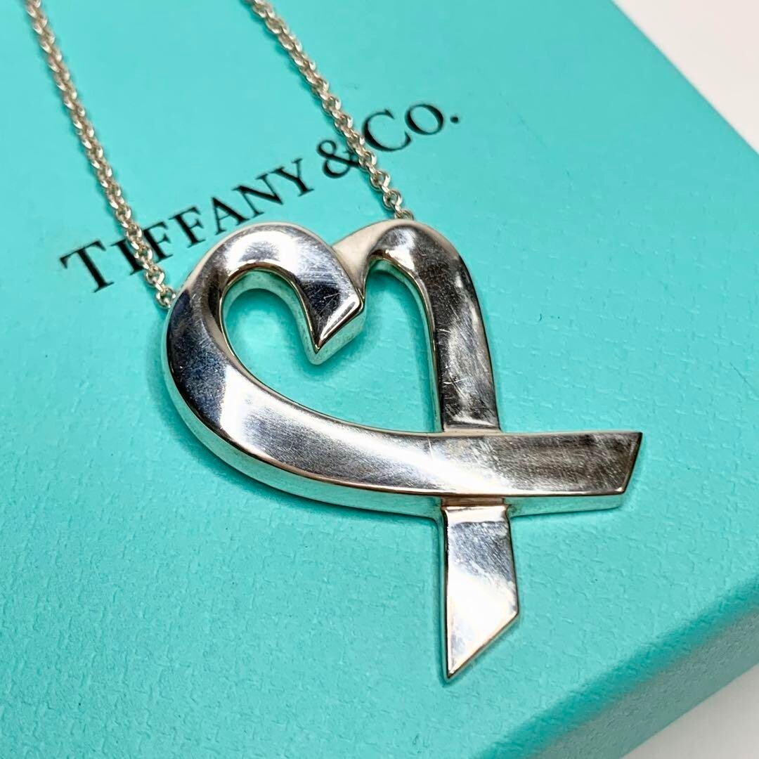 Tiffany Paloma Picasso Loving Heart Pendant Necklace Silver