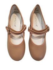 Capezio Mary Jane Tap Shoes Child's Size 2M 3800C Caramel Tan New No Box 3883