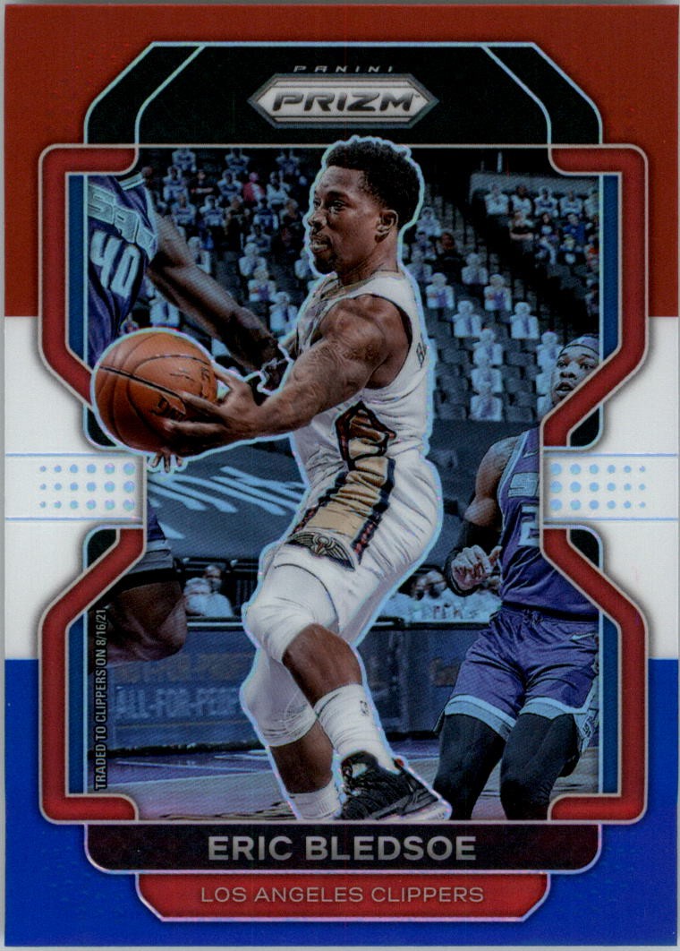 2021-22 Panini Prizm Prizms Red White and Blue #10 Eric Bledsoe - BSK