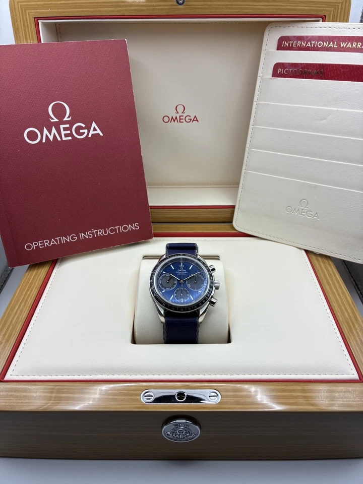 Omega Racing Cronógrafo 40mm Co-Axial Calibre 3330 Pulsera Acero y OTAN Foto 2 de 4