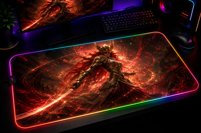 Malenia Elden ring RGB XXL Mouse Pad Light Up Your Desk  Tarnished Ranni radahn