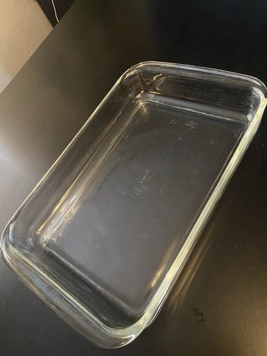 Vintage PYREX 233-N Clear Glass 3 Qt. 13"x9x2" (33x23x5cm) Baking Casserole Dish