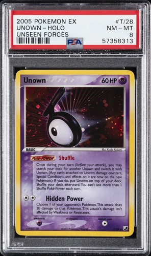 Unown graded PSA 8 for sale on eBay