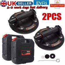 2x 8" Vacuum Suction Cup for Glass Tile Strong 500kg Bearing Pads Lifter Sucker