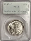 1943 S Walking Liberty Half Dollar PCGS ORH MS65 ***READ DESCRIPTION***