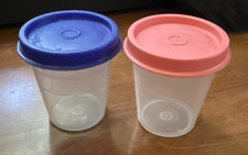 TUPPERWARE Mini Tumbler Midgets Container 2oz 60mil Set of 2