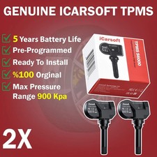 2 X Pre-Programmed Tpms Tire Pressure Sensor Fits HYUNDAI Veloster i10/KIA SOUL