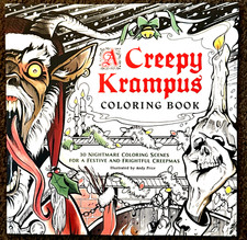 New A Creepy Krampus Coloring Book: 30 Nightmare Coloring Scenes Frightful