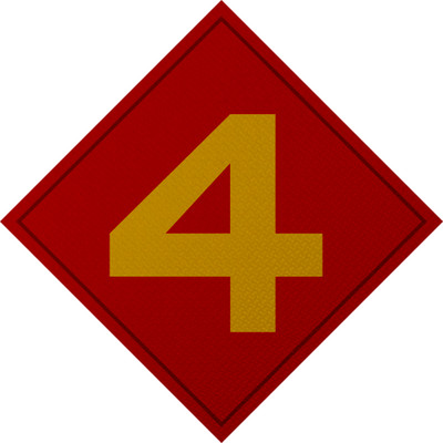 Aufnäher US 4th Marine Division Emblem Patch Aufbügler 8 x 8 cm