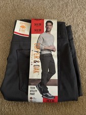 Copper Oak Men's Tech Utility Pants, Gray, Size 34x30