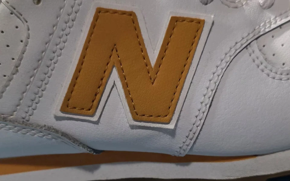 New Balance 574 Blanco/Marrón Claro/Naranja GC574FCS Talla 7 Foto 2 de 4