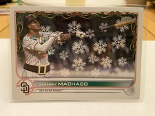 2022 Topps Holiday - Manny Machado - Santa Belt & Lights - SSP - Padres