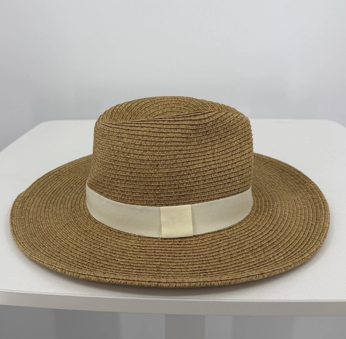 Toucan Collection Straw Boater Hat MD\\LG Old Money French Girl Resort Retro Chic Vintage Style Straw Boater Hat, Light Green Velvet Ribbon  main image 2