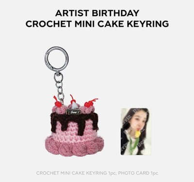 IRENE RED VELVET 2026 ARTIST BIRTHDAY CROCHET MINI CAKE KEYRING +