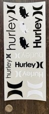 Hurley Sticker Pack 11 On Each Sheet. Special Collectors Edition Black White