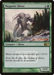 Megantic Sliver - 185/249 - Foil Prerelease Promo - Core Set 2014 MTG