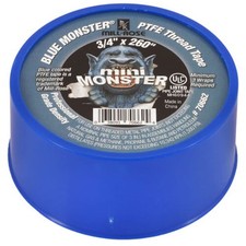 Blue Monster 70662 3/4" PTFE Thread Seal Tape Mini-Monster 260'