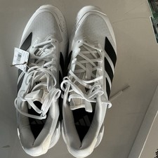 ADIDAS ADIZERO UBERSONIC 5 TENNIS SHOES WHITE/Black NBY IE1376 MEN'S 10.5 NIB