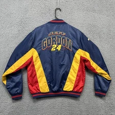 VTG Jeff Gordon Jacket Mens Large NASCAR Racing 24 Driver 90s Nylon Windbreaker