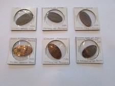 Lot of 6 1933 Chicago World's Fair Elongated Cents Century of Progress Penny 1C