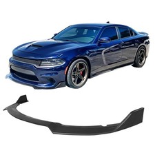 IKON MOTORSPORTS 2015-2023 Dodge Charger SRT Front Bumper Lip ABS Matte Black