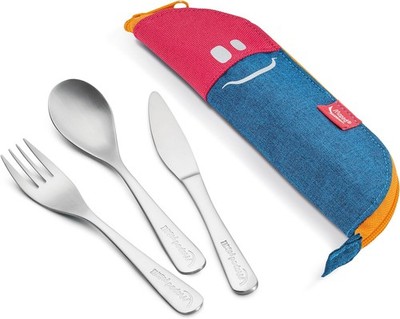 Maped PICNIK Besteck-Set CONCEPT KIDS Tasche pink Messer Gabel & Löffel
