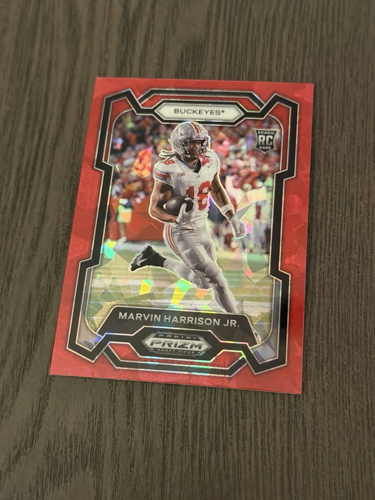 Marvin Harrison Jr. Panini Prizm Draft Picks #104 Red Ice