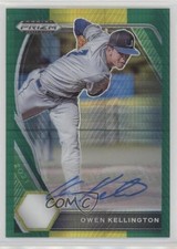 2021 Panini Prizm Draft Picks Green & Yellow Hyper Owen Kellington Auto 00jz