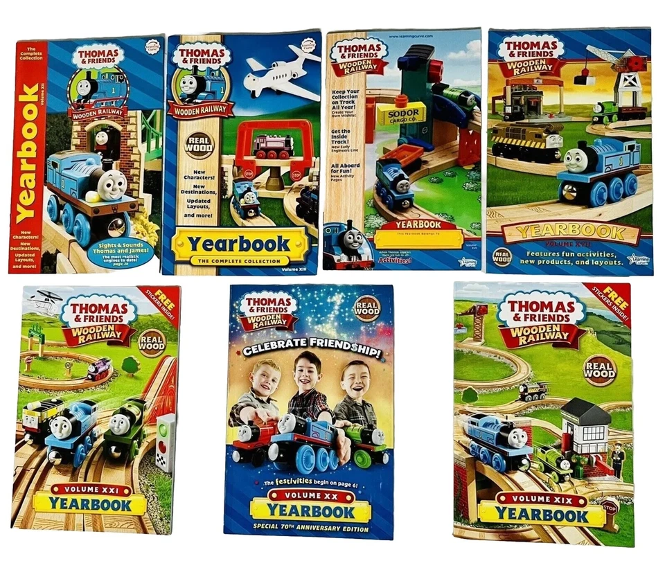 7 Yearbook Lot 2006-2016 Thomas & Friends Wooden Railway Train Catalog Wood NEW